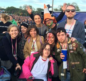 Gig buddies at Glastonbury
