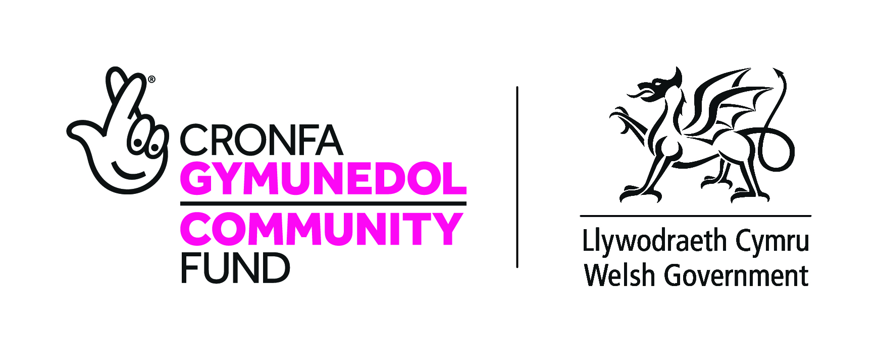 Community Fund and Welsh Government logos