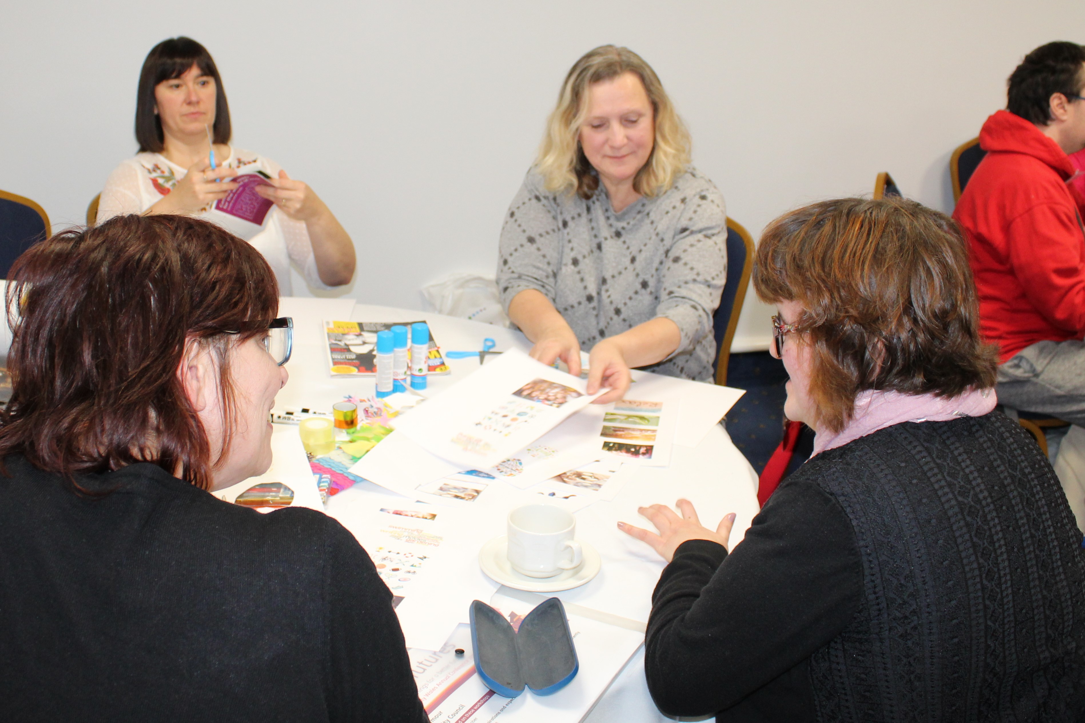 group of people at a workshop