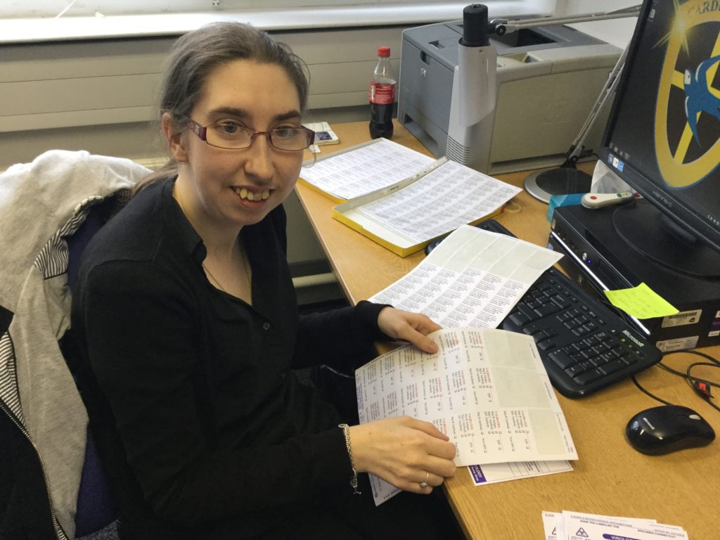 Young woman working in an office