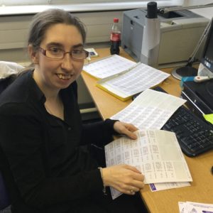 Young woman working in an office